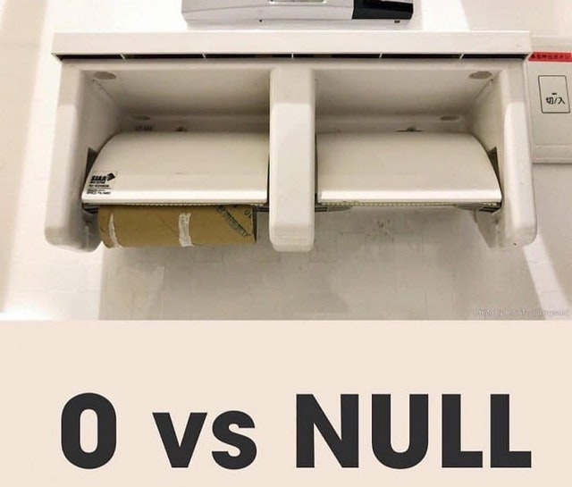 0 vs. null